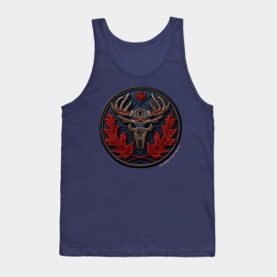 Tribal Moose Skull 2 Tank Top